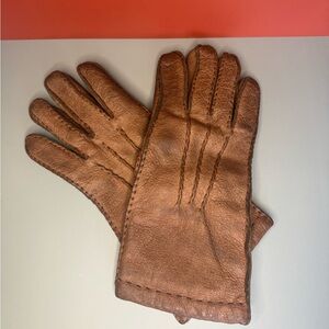 Brown Leather Women's Gloves